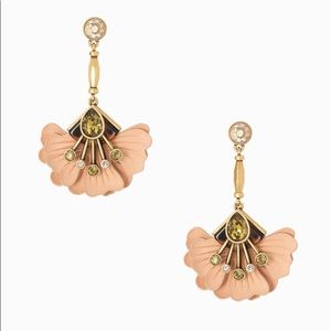 Stella & Dot Rory Floral Petal Drop Earrings, NIB